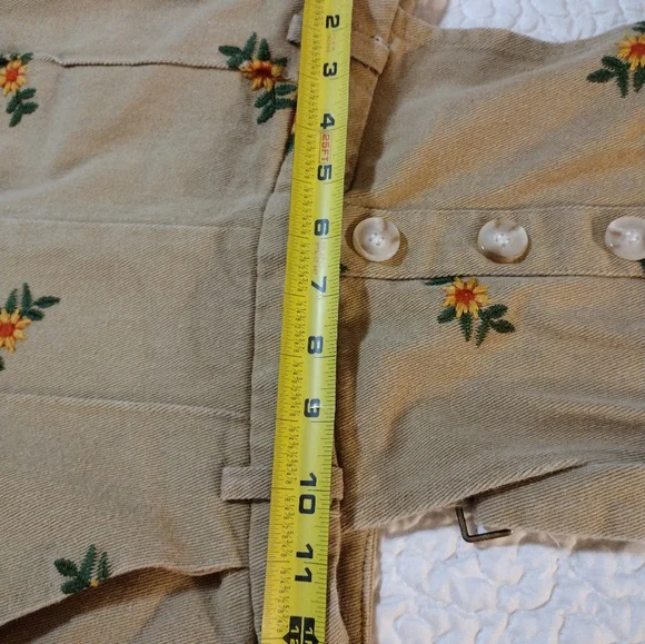 Cider Beige Floral Embroidered Wide-Leg Jumpsuit - Picture 7 of 13